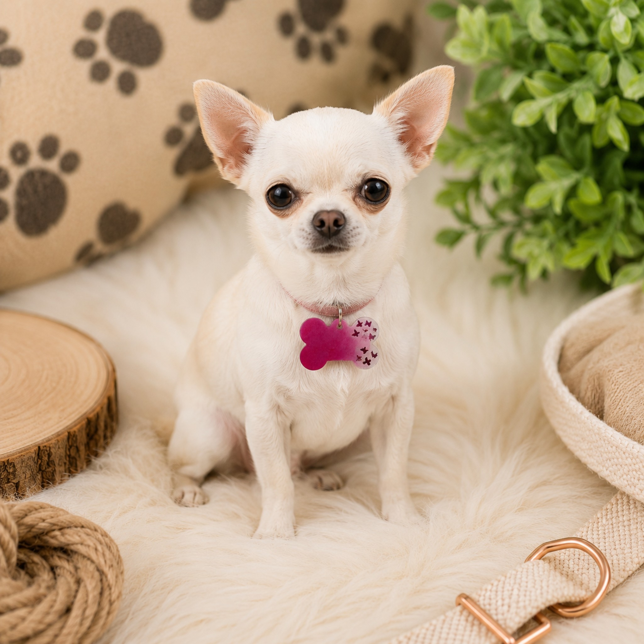 Medagliette Personalizzabili in Resina Glitter per Animali